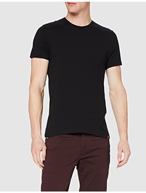 Levi's Men's Slim 2 Pack Crew T-Shirts, Black