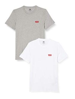 Men's Slim 2 Pack Graphic T-Shirt, White