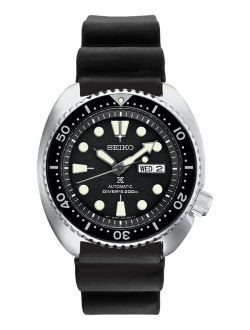 Men's Automatic Prospex Diver Black Silicone Strap Watch 45mm