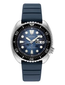 Men's Automatic Prospex Diver Dark Blue Silicone Strap Watch 45mm