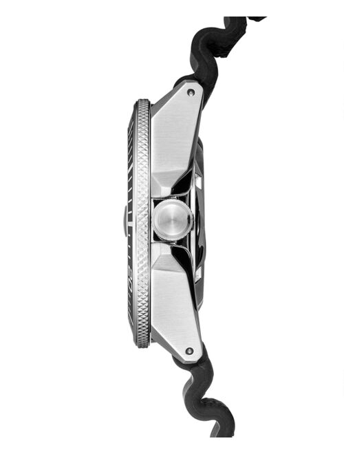 Seiko Men's Automatic Prospex Black Silicone Strap Watch 44mm