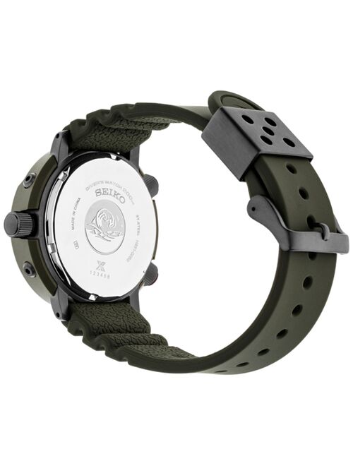 Seiko Men's Analog-Digital Prospex Diver Solar Black Rubber Strap Watch 47.8mm