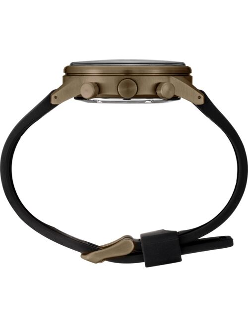 Seiko Men's Chronograph Essentials Brown Nylon & Silicone Strap Watch 42.7mm