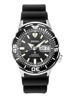 Men's Automatic Prospex Diver Black Silicone Strap Watch 42.4mm