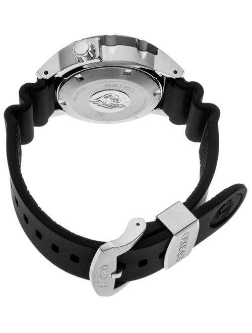 Seiko Men's Automatic Prospex Diver Black Silicone Strap Watch 42.4mm