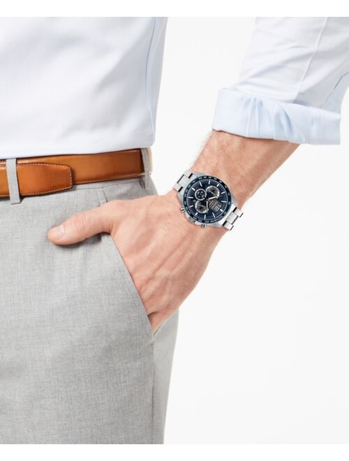 Seiko Men's Essentials Chronograph Stainless Steel Bracelet Watch 43.9mm