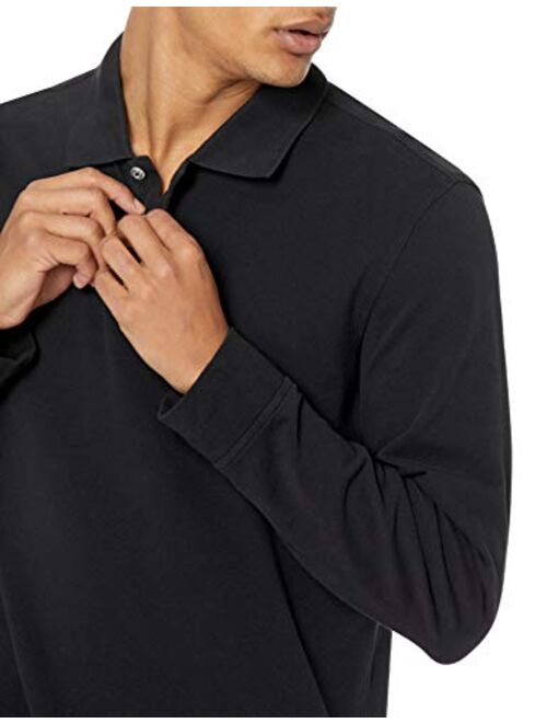 Amazon Essentials Men's Slim-fit Long-Sleeve Pique Polo