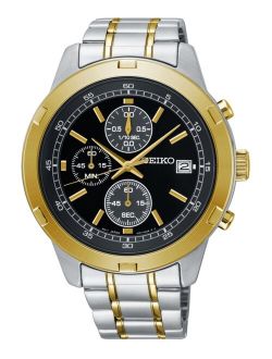 Men's Chronograph Two-Tone Stainless Steel Bracelet Watch 43.5mm