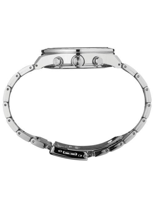 Seiko Men's Solar Chronograph Stainless Steel Bracelet Watch 43.2mm