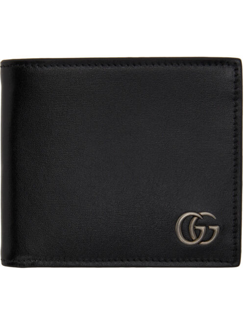 Gucci Black Square GG Marmont Bifold Wallet