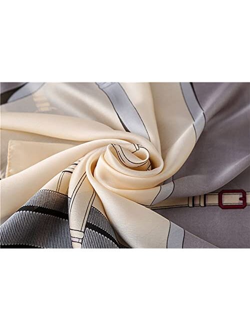 YMXHHB Fashion Scarves Scarf 100% Silk Feeling Scarf Silk Like Scarves Long Lightweight Sunscreen Shawls for Women