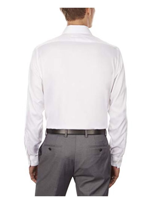 Calvin Klein Men's Dress Shirt Slim Fit Non Iron Stretch Solid French Cuff