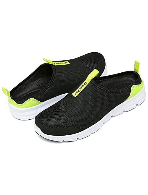 ChayChax Mens Womens Slip-On Mule Sneakers Casual House Slippers Lightweight Garden Shoes Breathable Clogs