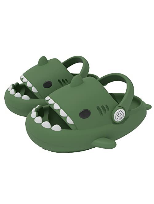 WYSBAOSHU Kids Slide Sandals Cute Dinosaurs Anti-Slip Bath Shower Slippers for Girls and Boys 