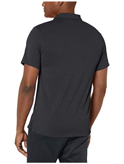 Amazon Brand - Peak Velocity Men's VXE Short Sleeve Quick-Dry Loose-fit Polo Shirt