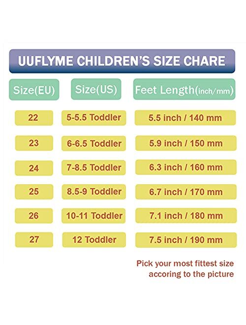 UUFLYME Unisex-Child Kids Classic Cute Clogs Slippers Toddler Boys Girls Slip On Lightweight Garden Beach Pool Sandals Water Shoes for Children with Charms