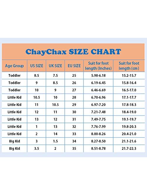 ChayChax Kids Lightweight Athletic Running Shoes Breathable Slip On Sneakers Boys Girls Tennis Shoes