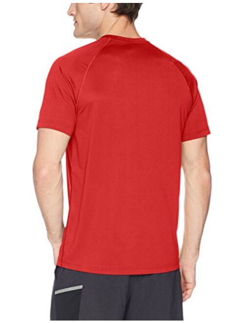 Amazon Brand - Peak Velocity Men's Tech-Vent Short Sleeve Odor-resistant T-Shirt