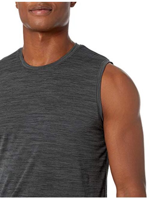 Amazon Brand - Peak Velocity Men's Novelty Jacquard Muscle Tank Top