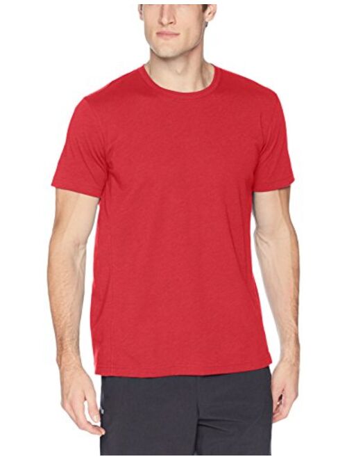 Amazon Brand - Peak Velocity Men's Performance Cotton Short-Sleeve Quick-Dry Loose-Fit T-shirt