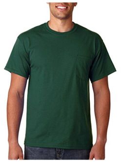 Ultra Cotton 6 oz. Pocket T-Shirt (G230) FOREST GREEN