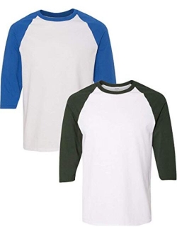 Heavy Cotton 3/4-Sleeve Raglan T-Shirt (G570)