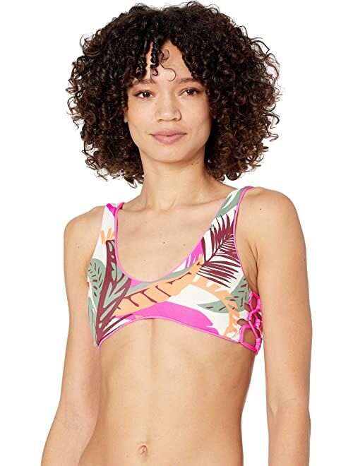Maaji Heritage Fuchsia Glee Four-Way Reversible Bikini Top
