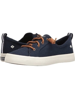 Canvas Lace-Up Crest Vibe Washed Linen Sneaker
