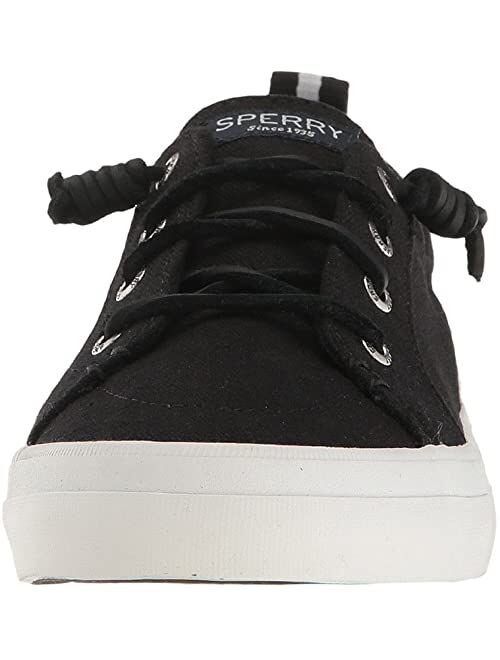 Sperry Canvas Lace-Up Crest Vibe Washed Linen Sneaker