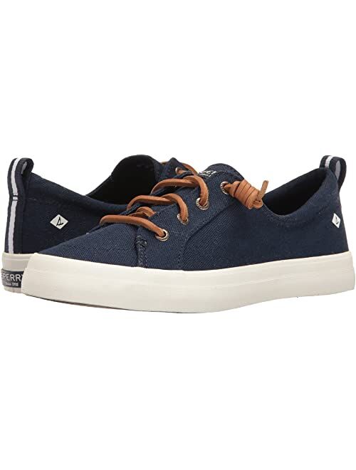 Sperry Canvas Lace-Up Crest Vibe Washed Linen Sneaker