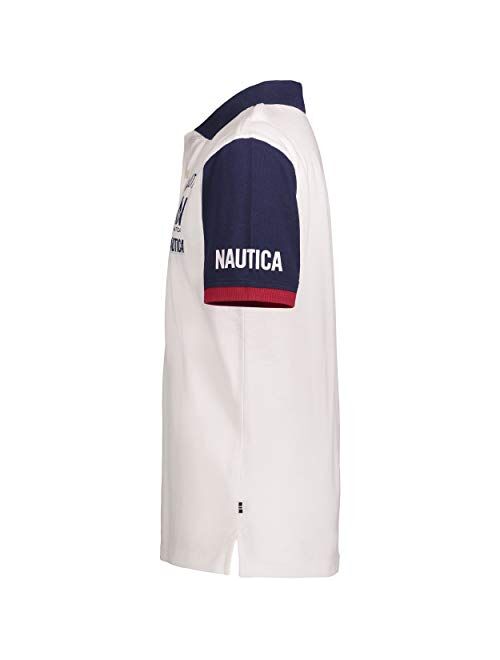 Nautica Boys Short Sleeve Heritage Colorblock Polo