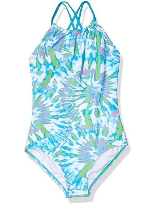 Kanu Surf Jasmine Beach Sport Halter One-Piece Swimsuit (Little Kids/Big Kids)
