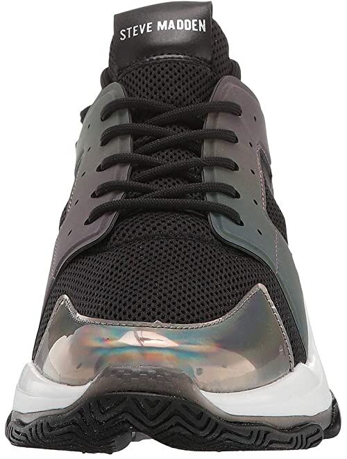 Steve Madden Modden Mesh Mid Top Lace Up Sneaker