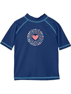 UPF 50  Sun Protective Rashguard Swim Shirt (Little Kids/Big Kids)