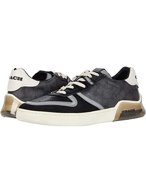 Coach Signature Tech Court Round Toe Low Ankle Sneaker