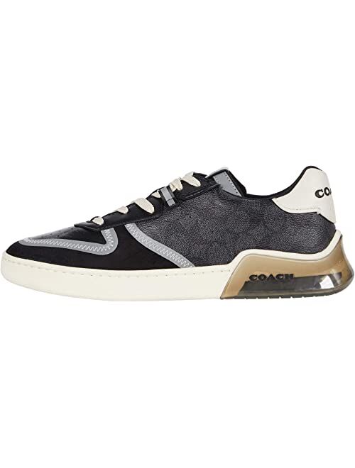 Coach Signature Tech Court Round Toe Low Ankle Sneaker