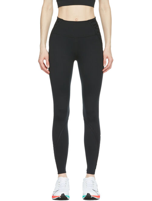 Nike Black Laced One Luxe 7/8 Leggings