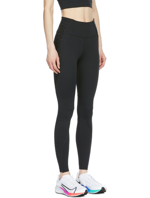 Nike Black Laced One Luxe 7/8 Leggings