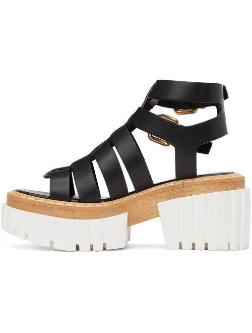 Emilie Gladiator Faux Leather Heeled Sandals