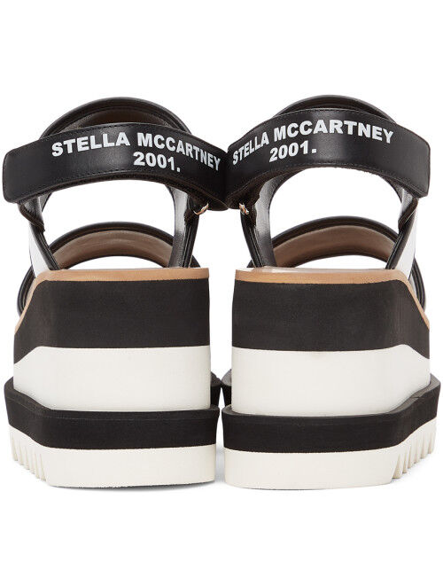 Black & White Sneak Elyse Platform Sandals
