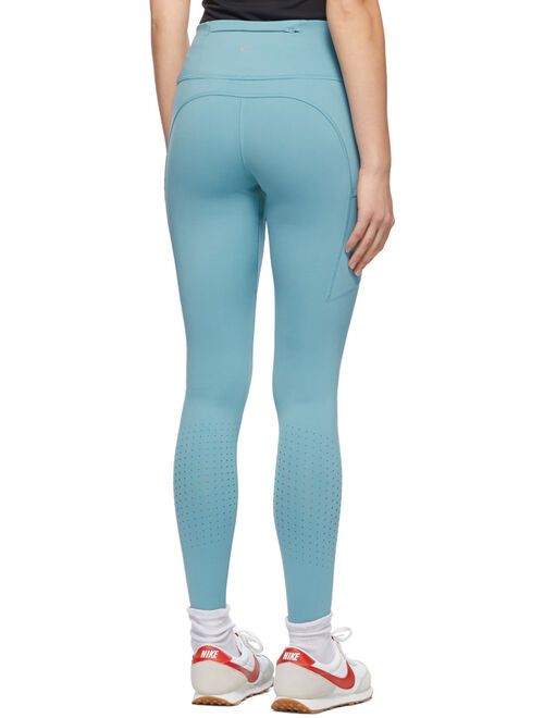Nike Blue Epic Luxe Running Leggings
