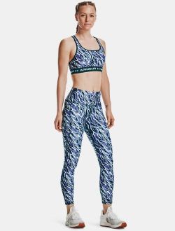 Women's HeatGear Armour No-Slip Waistband Printed Ankle Leggings