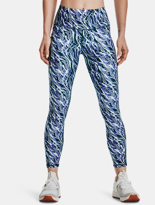 Under Armour Women's HeatGear® Armour No-Slip Waistband Printed Ankle Leggings