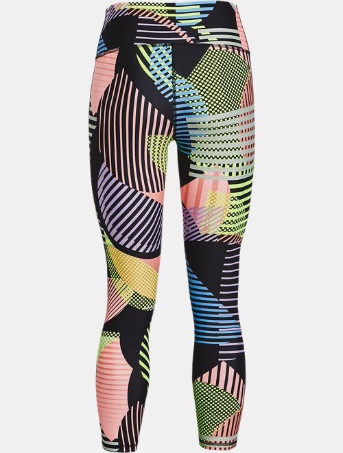 Under Armour Women's HeatGear® Armour No-Slip WaistbandGeo Print Ankle Leggings