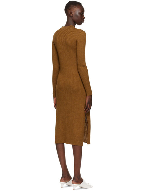Brown Wool Vico Dress