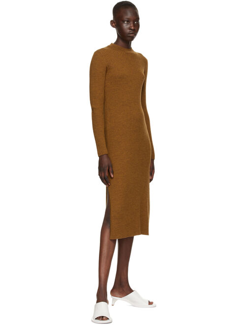 Brown Wool Vico Dress