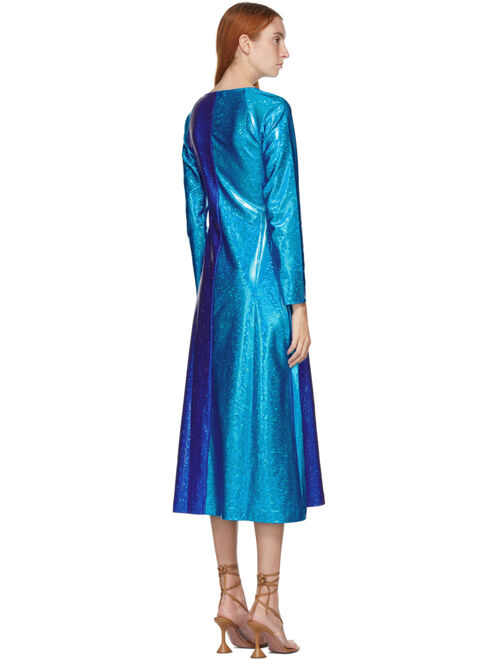 SSENSE Exclusive Blue Shimmer Andy Dress
