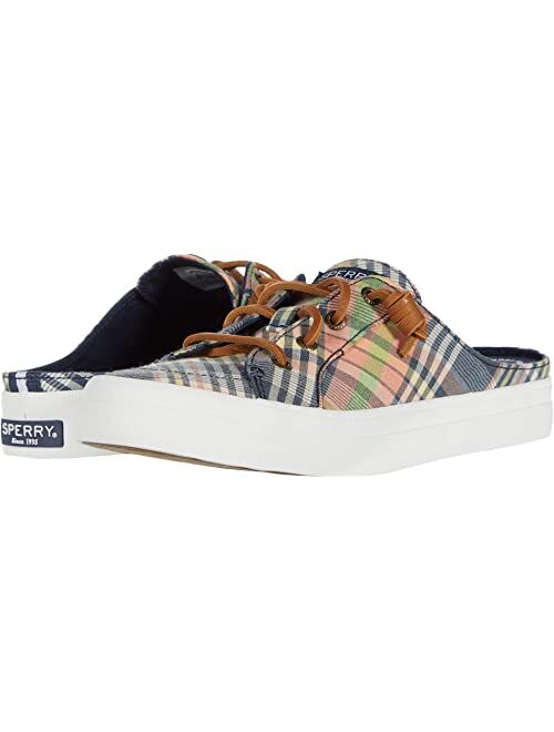 Sperry Crest Vibe Washed Plaid Mule Sneaker
