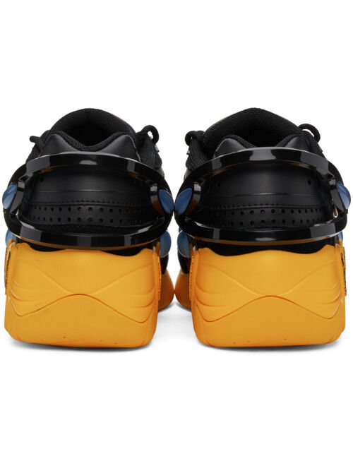 RAF SIMONS Black & Yellow Cylon-21 Sneakers