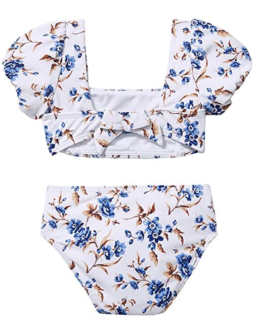 Janie and Jack Floral Two-Piece Swimsuit (Toddler/Little Kids/Big Kids)